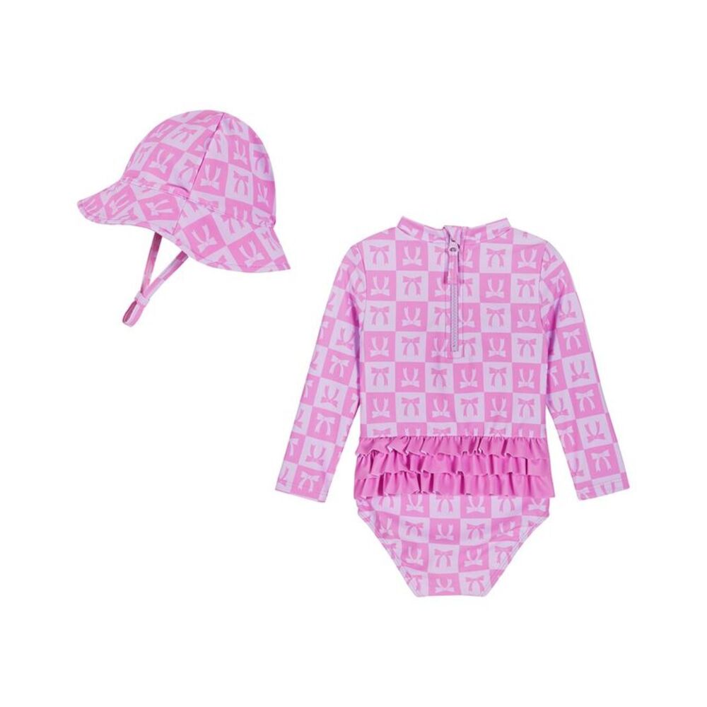 Andy & Evan Pink Bow Rashguard - Picture 2 of 3